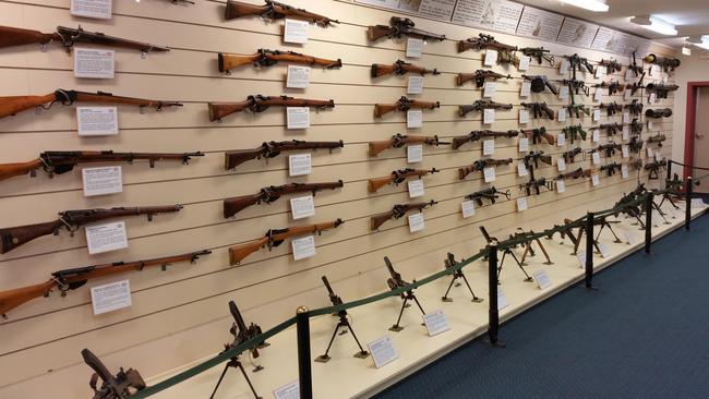 The The museum's gunroom before the robbery in August 2024.