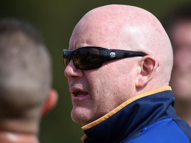 Adelaide Football League - Gaza v Scotch OC. Gaza Coach Andrew Jarman. Picture Roger Wyman