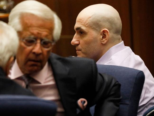 His lawyers Daniel Nardoni and Dale Rubin conferred after Gargiulo was found guilty on all charges. Picture: AFP