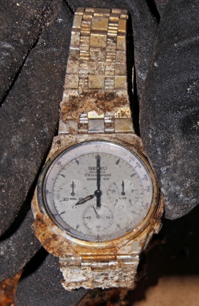 This watch belonging to Wayne Youngkin was found with his remains in a disused septic tank in Brighton.