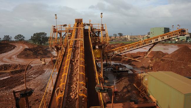 Operations at an Iluka Resources mineral sands mining operation.