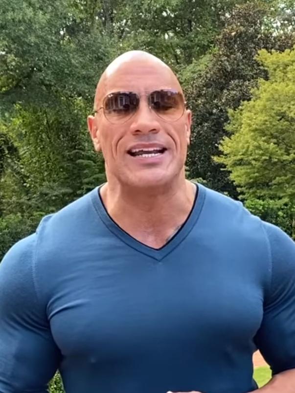 Dwayne ‘The Rock’ Johnson publicly endorsed Joe Biden. Picture: Instagram