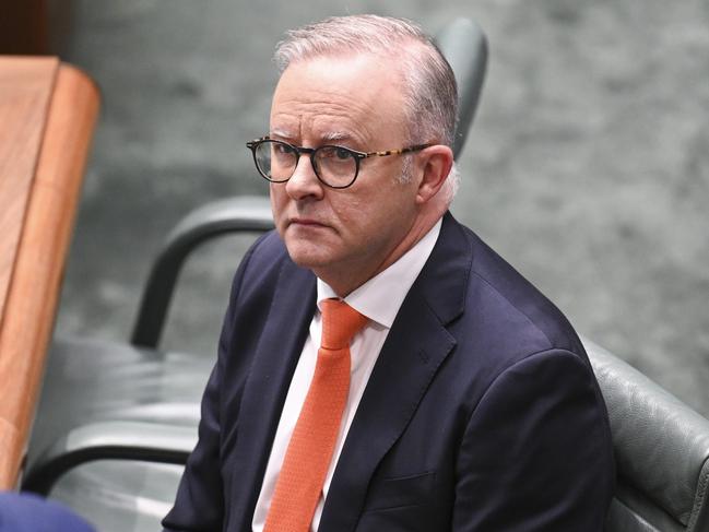 CANBERRA, Australia - NewsWire Photos - October 9, 2024: Prime Minister Anthony Albanese during Question Time at Parliament House in Canberra. Picture: NewsWire / Martin Ollman