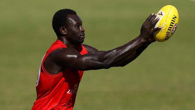 Majak Daw is set to earn a second season at the Demons. Picture: AFL Photos via Getty Images