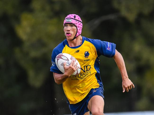 Rhian Stowers in action for Bond University. Picture: Stephen Tremain.