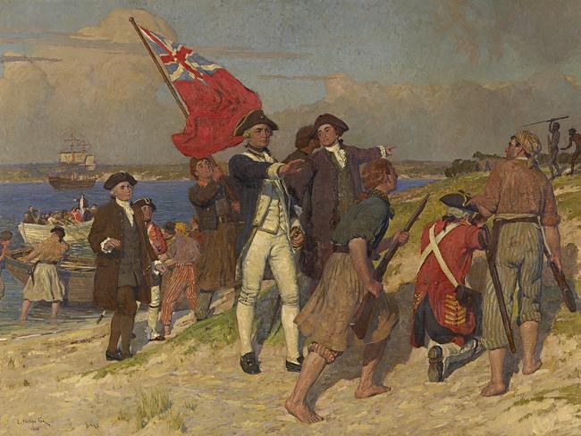 E. Phillips FOXLanding of Captain Cook at Botany Bay, 1770 1902 oil on canvas192.2 x 265.4 cmNational Gallery of Victoria, MelbourneGilbee Bequest, 1902119-2