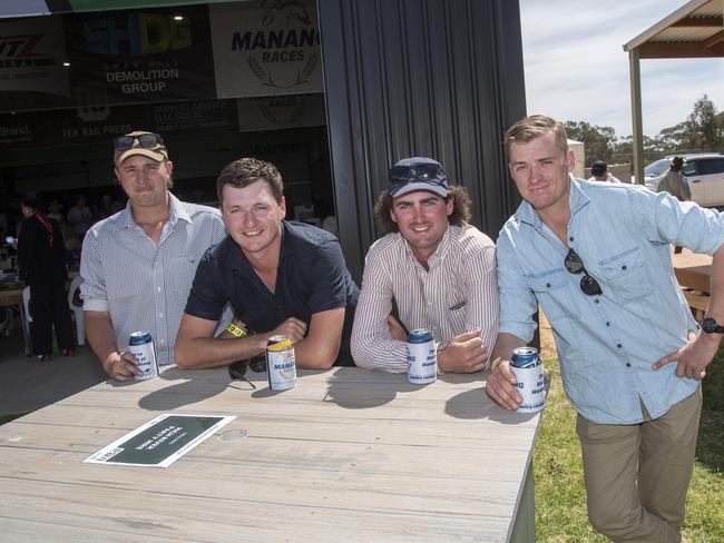 Brad Rogers, Lachie Hilton, Angus Dunn, Mitch Macintyre 2024 Manangatang Cup. Picture: Noel Fisher