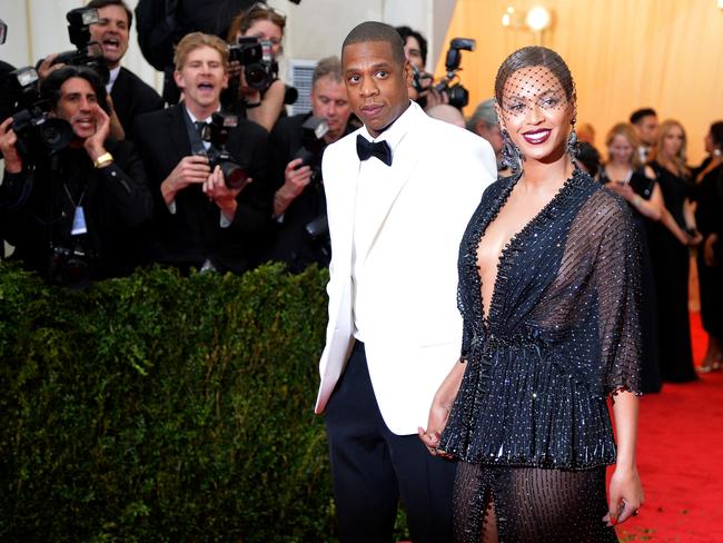 Drama surrounded the power couple in 2014 after Solange, Beyoncé’s sister, “attacked” Jay-Z in an elevator after the Met Gala, following rumours that he had cheated. Picture: Mike Coppola/Getty Images