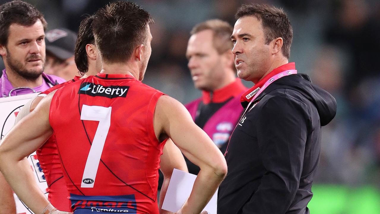 Zach Merrett was suspended after his dangerous tackle. Picture: Getty Images