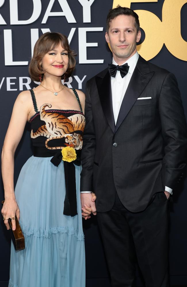 Andy Samberg and wife Joanna Newsom. Picture: Dimitrios Kambouris/Getty Images)