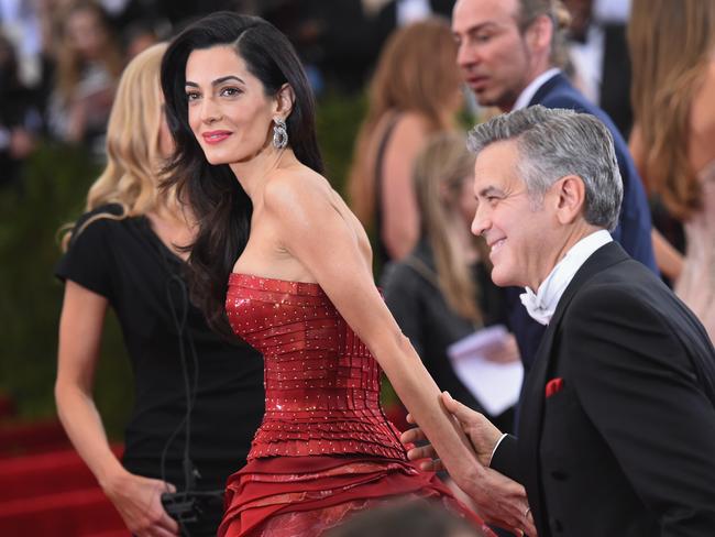 Amal Clooney and George Clooney in May, 2015 in New York City.