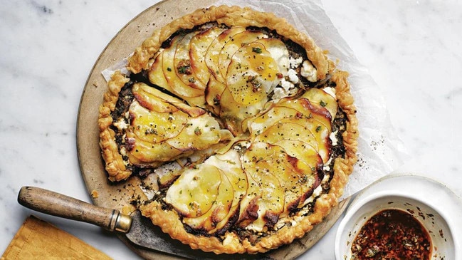 Ottolenghi's spinach and potato pie.