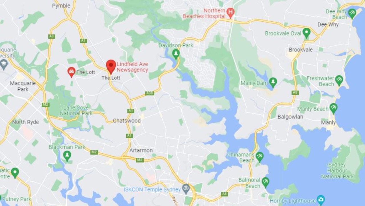 The winning ticket was purchased at Lindfield Newsagency in Sydney’s Upper North Shore. Picture: Google Maps