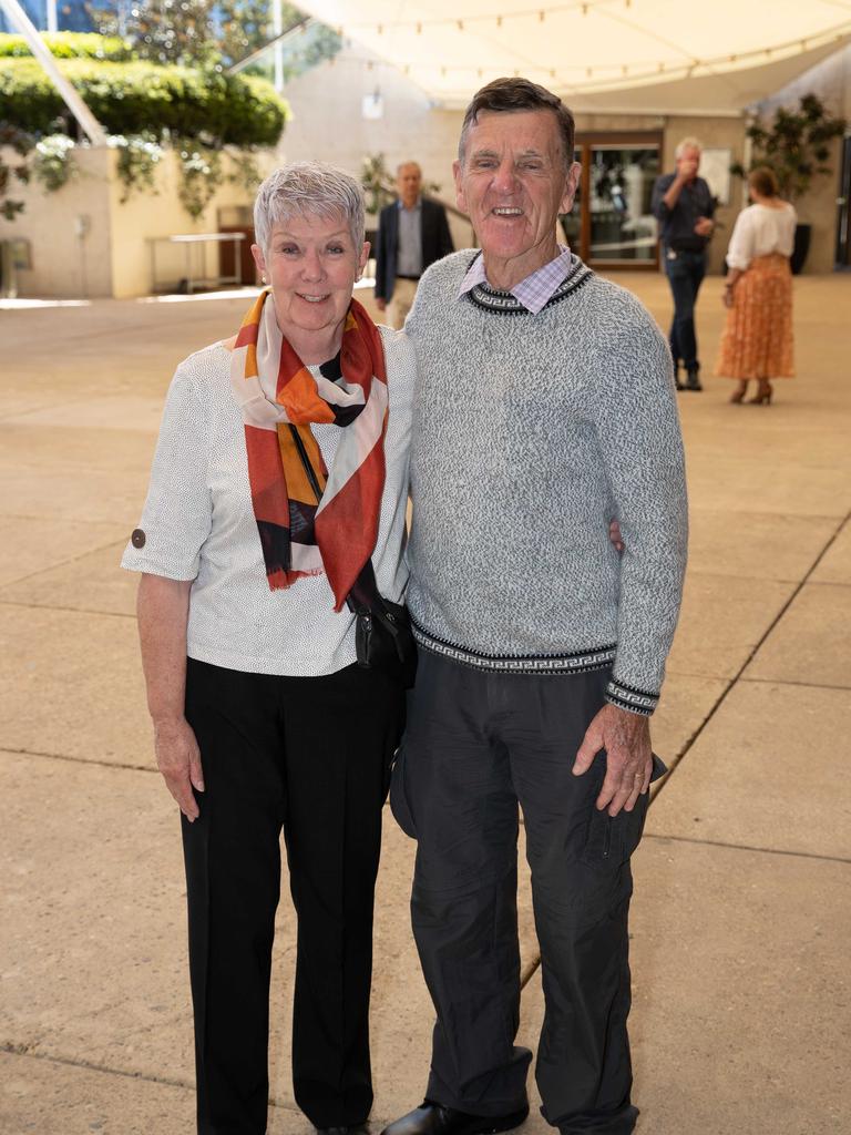 Cheryl Holland and Edward Dickinson attend Queensland Symphony Orchestra's Reel Classics concert. Socials: Damien Anthony Rossi Pictures: Pete Wallis