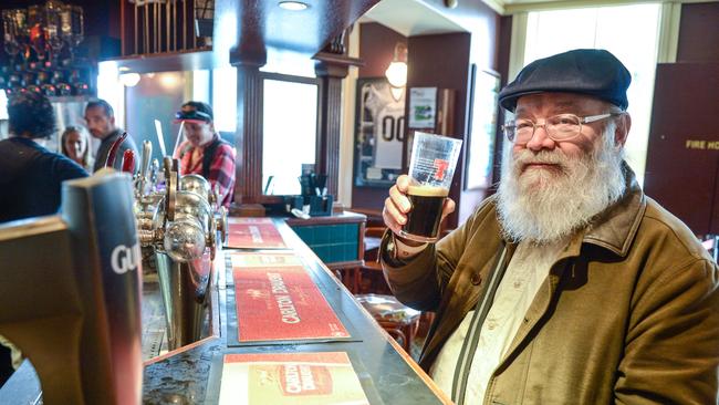 David Jefferyes has been a local at Bridie O'Reilly’s for decades. Picture: Eugene Hyland