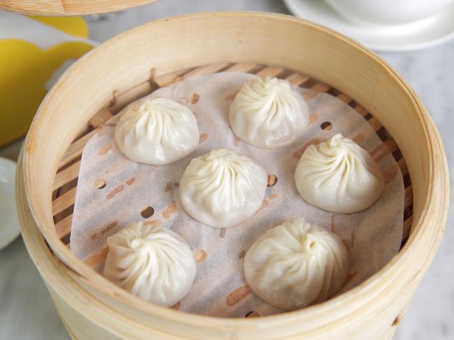 Din Tai Fung are famous for their juicy soup dumplings. Picture: Nicole Cleary