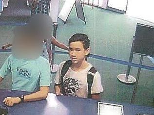 Harry Nguyen arriving at Whitlam Leisure Centre, captured on CCTV footage.