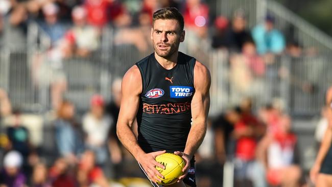 Stephen Coniglio struggled against the Blues in Round 9. Picture: Mark Jesser/AFL Photos