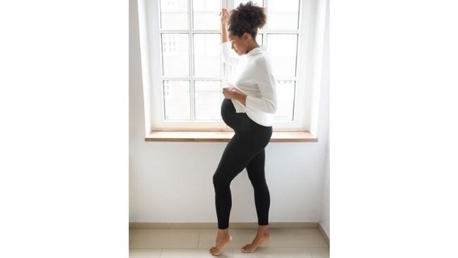 Maternity Pregnancy Soft Comfy Cotton Leggings Full Ankle Length Over Bump S -XL