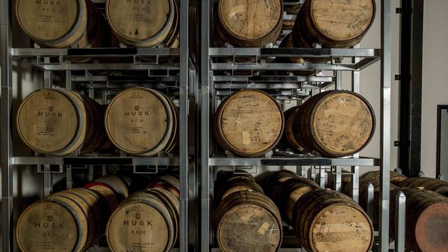 Inside the barrel room. Picture: Jerad Williams