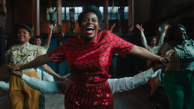 Fantasia Barrino in a musical number in The Color Purple.