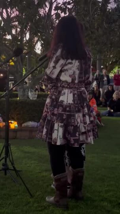 Pheobe's sister speaks at vigil