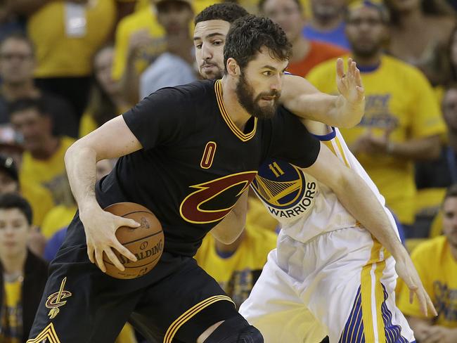 Kevin Love pulled down seven boards in the first quarter.