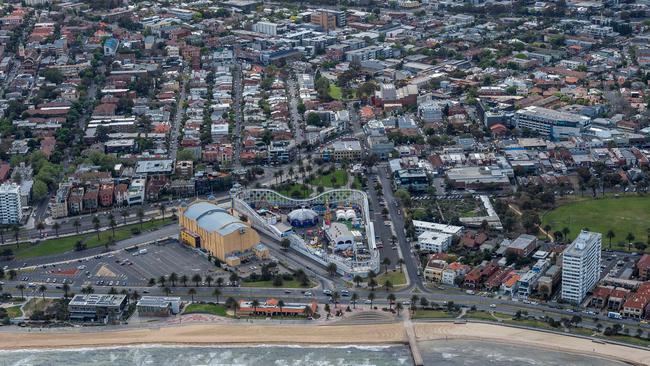 Luna Park and Palais Theatre in St Kilda.