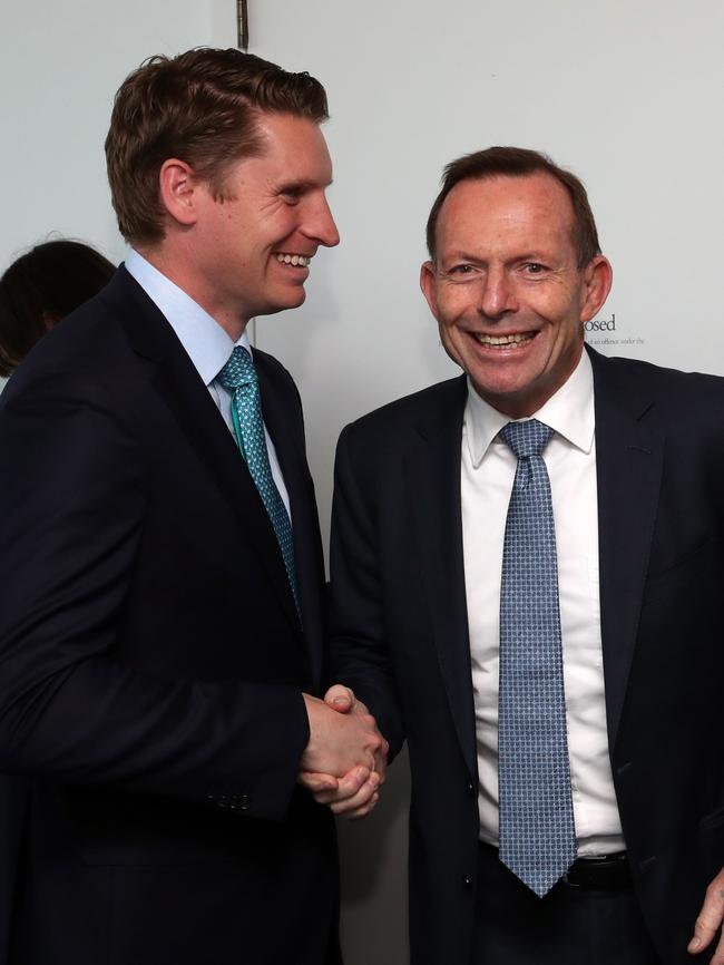 The Liberals in defeat will look instead to the MPs — such as Andrew Hastie and Tony Abbott — who have had the courage to defy the pack this week. Picture: Gary Ramage