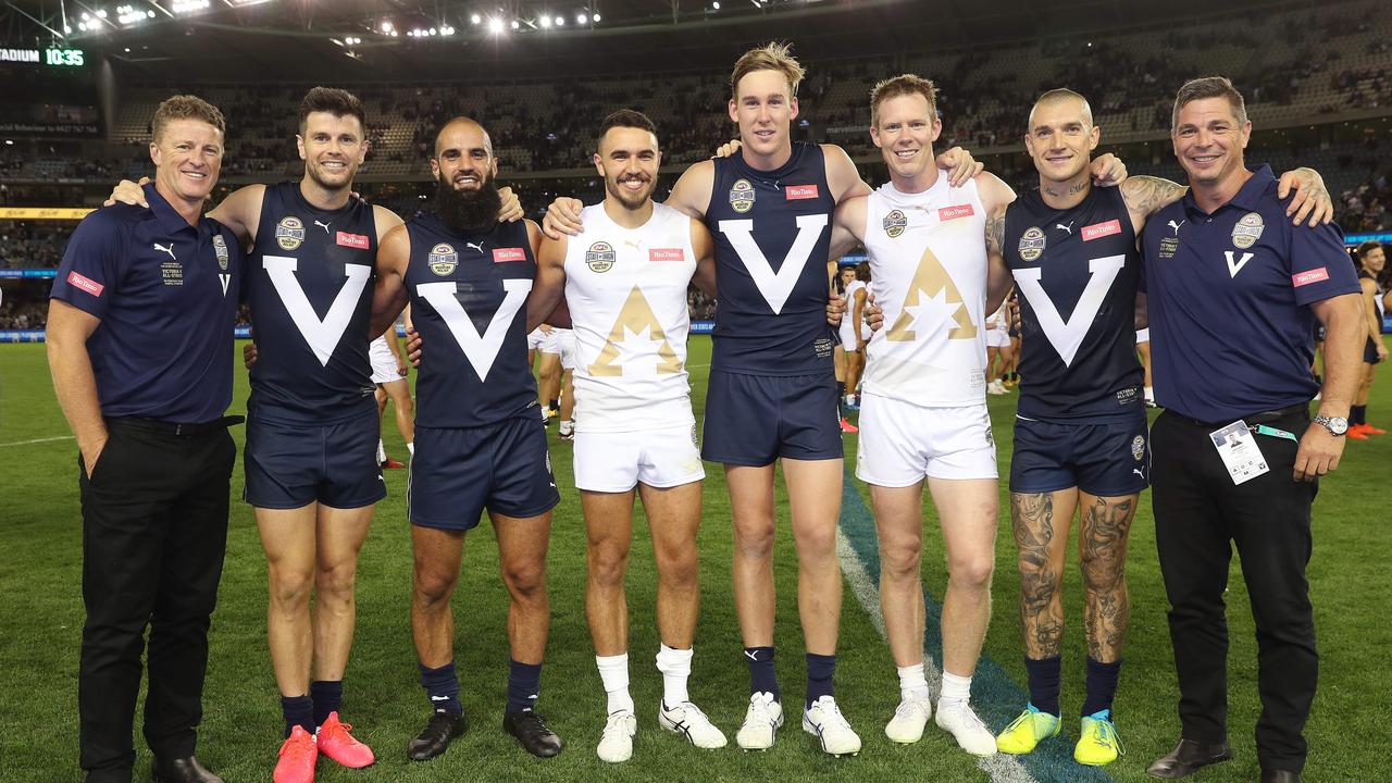 Adam Kingsley makes Dustin Martin look small. Pic: Michael Klein