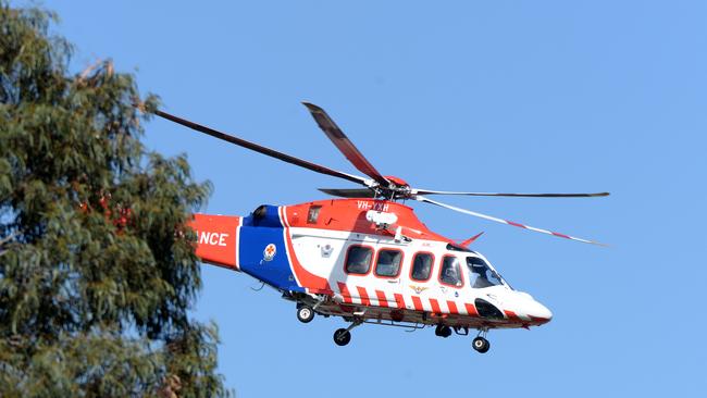 A three-year-old boy has been flown to hospital after he was hit by a car near Shepparton.