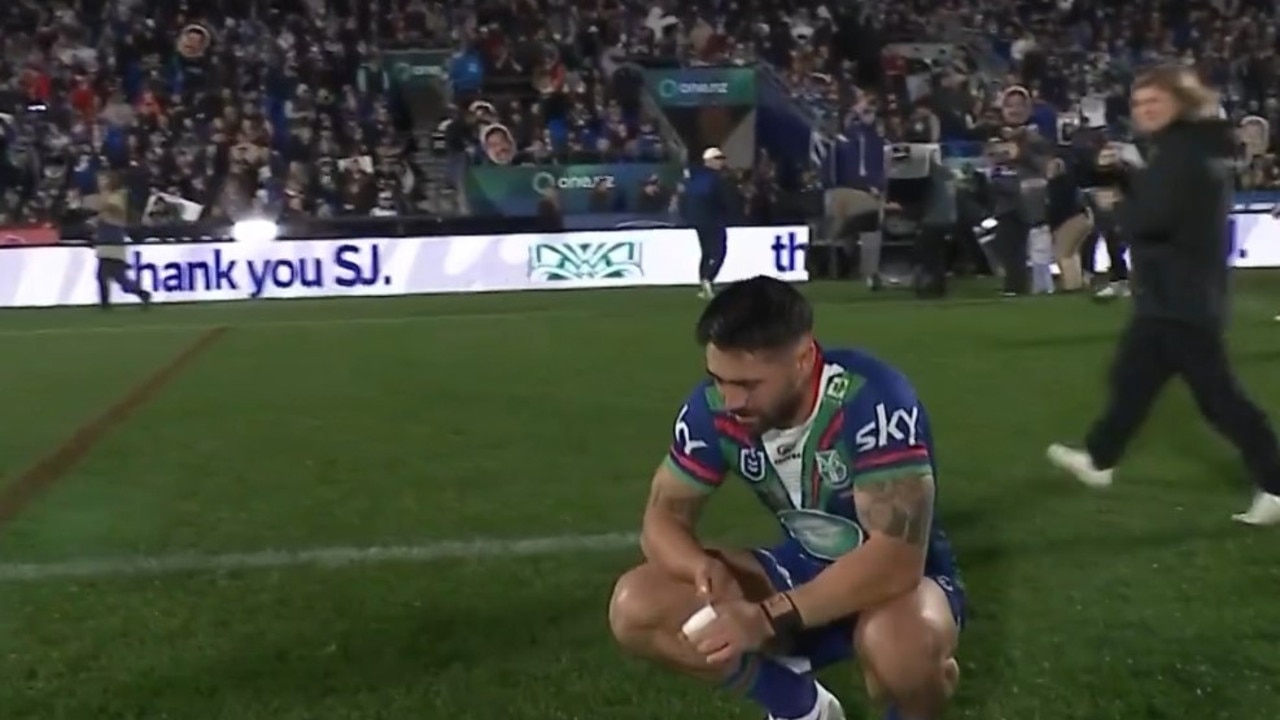 Johnson needed to compose himself. Photo: Fox Sports