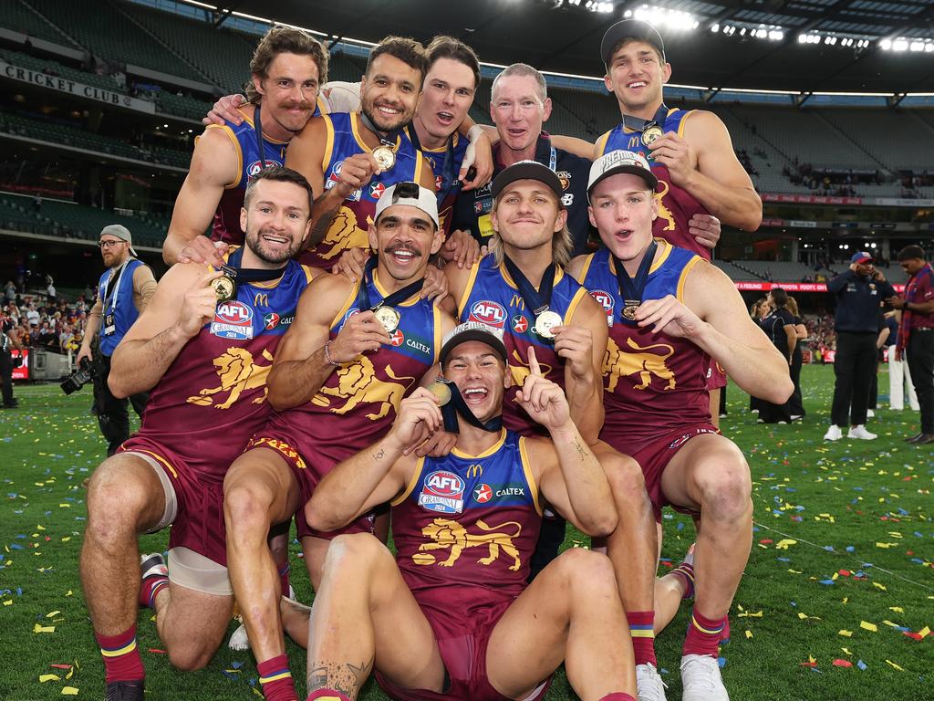 There’s a healthy mix of youth and experience at the Lions. Picture: Daniel Pockett/AFL Photos/Getty Images