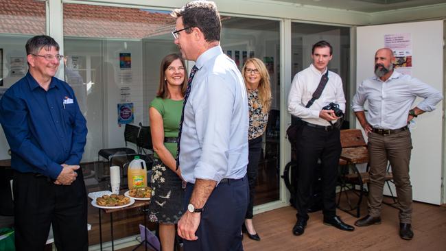 Maranoa MP David Littleproud at Taabinga Family Practice in Kingaroy, May 3, 2022. Picture: Dominic Elsome