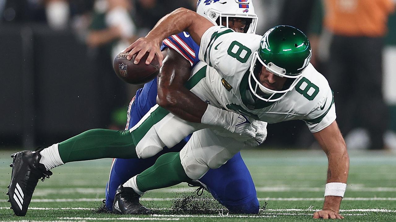 A detailed view of the Philadelphia Eagles logo at midfield prior to  News Photo - Getty Images