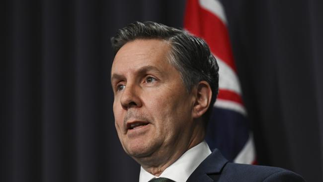 Cabinet minister Mark Butler would not be drawn on the Coalition’s calls to make it an offence for Australian citizens to travel to parts of Lebanon. Picture: NCA NewsWire / Martin Ollman