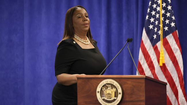 Attorney-General Letitia James may seize Donald Trump’s assets. Picture: Getty Images via AFP.