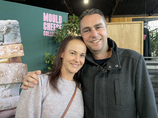 Stacey Southern and Adam Crowe at the 2023 Mould Cheese Festival in Melbourne. Picture: Himangi Singh.