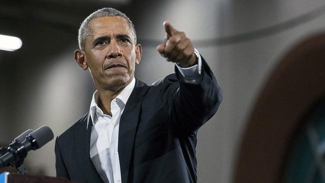 Barack Obama is rallying Democrats around the country. Picture: AP.
