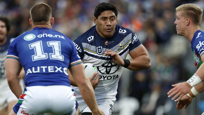 Taumalolo was clearly hampered against the Warriors on Saturday, managing just 128 metres in the loss across the ditch. Picture; Andy Jackson/Getty Images