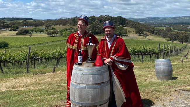 Hither & Yon owners Richard and Malcolm Leask in McLaren Vale today. Picture: Jessica Galletly