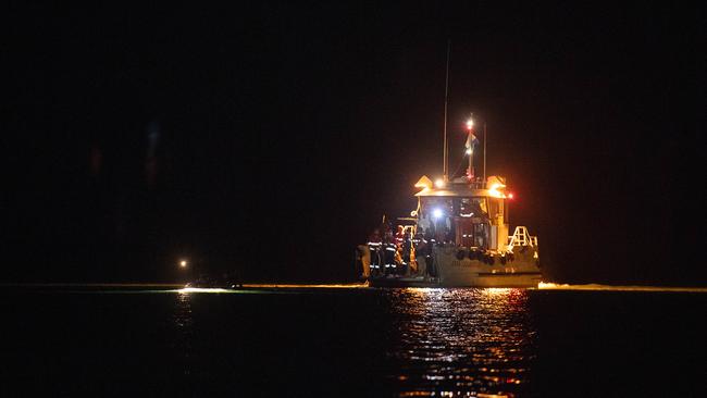 The boat arrives at Mindil Beach. Picture: Pema Tamang Pakhrin