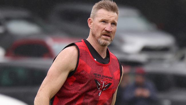 Nathan Buckley during his footy return. (Photo by Jonathan DiMaggio/Getty Images for Bursty PR)