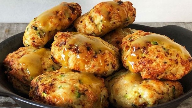 Chicken rissoles are old favourites.