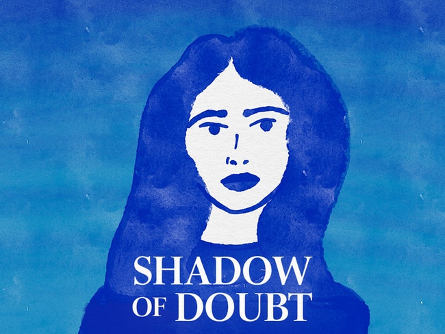 Shadow of Doubt podcast. Illustration and design by Emilia Tortorella.