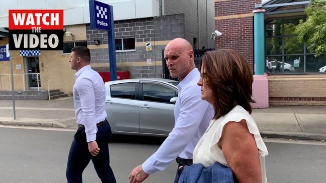 Troy Xerri leaves court with brother Bronson Xerri