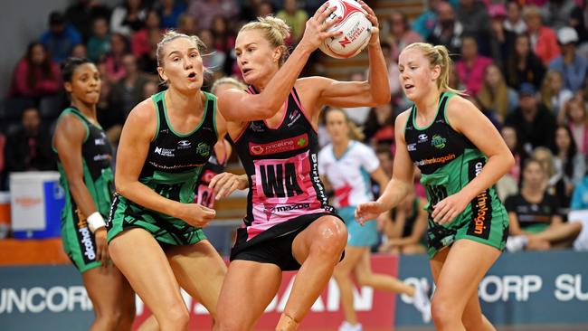 Adelaide Thunderbirds’ vice-captain Chelsea Pitman in control. Picture: Tom Huntley