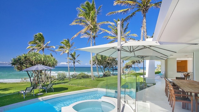 This Sunshine Beach house is widely rumoured to have been bought by mining magnate Gina Rinehart. Picture Damien Davidson Builders