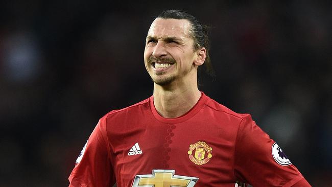 Manchester United's Swedish striker Zlatan Ibrahimovic.