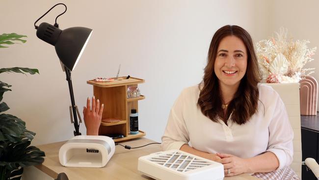 Jessica Kidner runs The Mani Stylist from her Modbury home-studio. Picture: Supplied